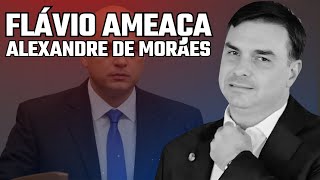 ALERTA NO STF FLÁVIO BOLSONARO AMEAÇA ALEXANDRE DE MORAES PUBLICAMENTE [upl. by Leoni]