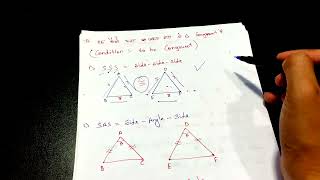 GEOMETRY  CONGRUENCY OF TRIANGLE CONCEPTS  REVISION  PART 9 [upl. by Ammadas732]