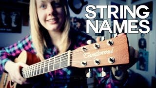 ☆ STRING NAMES  GUITAR BASICS ☆ [upl. by Acinomaj]