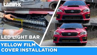 How to install Yellow Laminx on an LED light bar [upl. by Bromley]