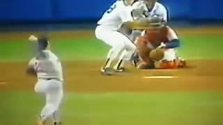 Matt Nokes Roger Clemens 95mph Fast Ball in the gut [upl. by Kam]