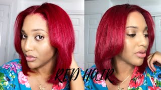 How To Red Hair Without Bleach  LOreal Hicolor HiLights  Kay Monae [upl. by Tekla]