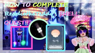 HOW TO COMPLETE THE SHELL QUEST ReddietheTeddys Quest Roblox Royale High New Years 2022 [upl. by Gibeon]