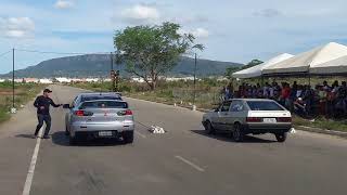 Arrancada Itabaiana Lancer Evo vs Gol ap turbo [upl. by Anaitsirc]