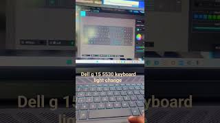 Dell g 15 5530 keyboard light change  keyboard light change gamming laptop [upl. by Lotsirb]