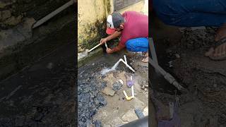 Broken pipe repairplumbing plumber shorts [upl. by Peltier]