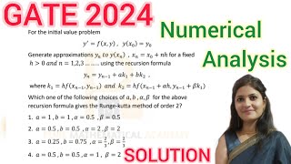 GATE 2024 Mathematics Numerical Analysis Solution  GATE 2024 Math Numerical Analysis QNo 23 [upl. by Theressa699]