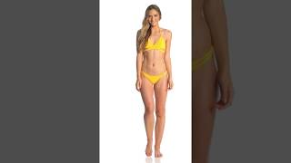 ONeill Womens Salt Water Solids Criss Cross Skimpy Swimsuit Bottom  SwimOutletcom [upl. by Aisul611]