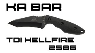 Ka Bar TDI Hell Fire Review  KnifeHog [upl. by Araed]