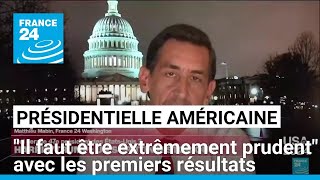 Présidentielle américaine  quotil faut être extrêmement prudentquot avec les premiers résultats [upl. by Nitfa]