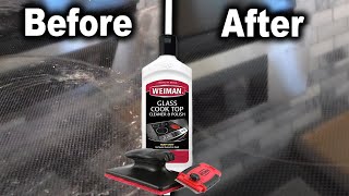 How to Clean Glass Stove Top with Weiman Cook Top Cleaning Kit [upl. by Eihtur]