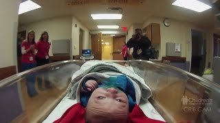 Watch baby John move into new NICU at Childrens Hospital of Wisconsin [upl. by Ellicul]