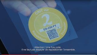 « Crit’Air »  un dispositif qui classe les véhicules en fonction de leur niveau de pollution [upl. by Yrocaj169]