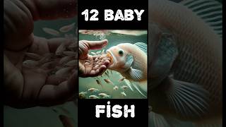 White princess cichlid fish giving birth to 12 baby fish 🥰🐬🙏 fish 물고기 fishing [upl. by Gonnella]