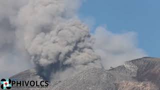 Eruption of the Kanlaon volcano [upl. by Ilenna]