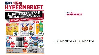 Pick n Pay specials ZA  03092024  08092024 [upl. by Ahseele]