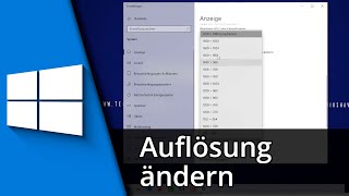 Bildschirmauflösung ändern in Windows 10 ✅ Tutorial [upl. by Aikenahs183]