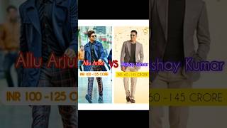 Akshay Kumar vs Allu Arjun claction camperition ll south and Bollywood actor youtube shortsvideo [upl. by Llerref]