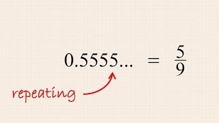 PreAlgebra 20  Converting Repeating Decimal Numbers to Fractions [upl. by Ainej]