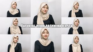 TUTORIAL HIJAB PASHMINA JERSEY  Adnis [upl. by Nwahsed]