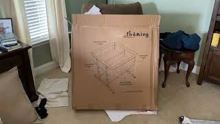 Unboxing amp Instructions for the Ihoming Double Bassinet For 2 Babies Twin CoSleeper Bedside Crib [upl. by Iruy]