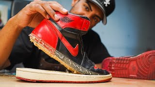 23 Year Old Air Jordan 1 Bred Restoration [upl. by Timofei]