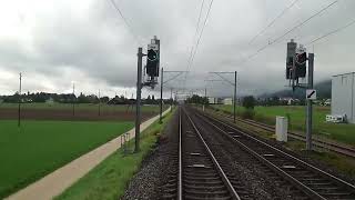 CabrideFührerstandmitfahrt Olten  BielBienne en cabine dune Domino RBDe 560 [upl. by Negah]