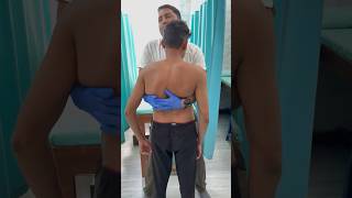 Scoliosis Chiropractic Treatment ☠️☠️ chiropractic chiro spine india scoliosiswarrior reels [upl. by Tonia]