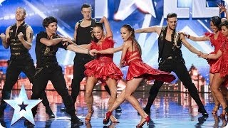 Latin dance troupe Kings and Queens bring passion to the stage  Britains Got Talent 2014 [upl. by Rondi481]