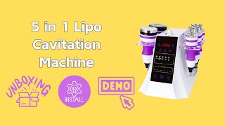 A 5in1 At Home Cavitation Machine for Body Contouring Unboxing Installation and Usage  LY54K2 [upl. by Nairot675]