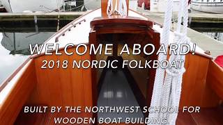 2018 Nordic Folkboat  Interior Walk Through [upl. by Richey]