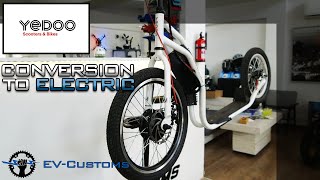 YEDOO Kick Scooter Conversion to Electric 250Watt 36Volt 5Ah [upl. by Kramer]