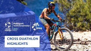 2023 World Cross Duathlon Championships Ibiza Race Highlights [upl. by Elrak242]