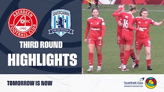 Aberdeen 31 Gartcairn  Third Round  Scottish Gas Womens Scottish Cup Highlights [upl. by Olin]