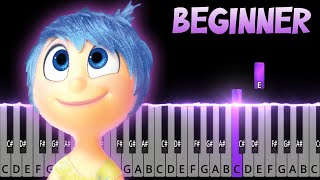 Bundle of Joy  Inside Out  BEGINNER Piano Tutorial  Sheet Music [upl. by Broek]