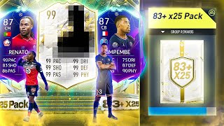 FIFA 22 Worlds First 83 x 25 Road to the Final Pack [upl. by Washington]