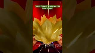 Trunks Sword Transformations Base to Ssj5  Dragon Ball Super vs AF 30  shorts [upl. by Nona]