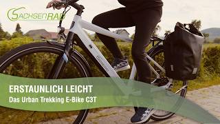 Modern durch die Stadt und sportlich auf Touren SachsenRAD Urban Trekking EBike C3T [upl. by Inahteb]