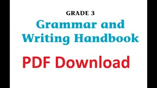 Download SCOTT FORESMAN Grammar and Writing Handbooks Grade 3 [upl. by Enileuqaj]