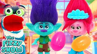 Fizzy amp Trolls Poppy amp Branch Go Grocery Shopping For an Easter Themed Party  Fun Videos For Kids [upl. by Veator996]