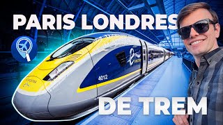 Como é a viagem de trem Eurostar entre Paris e Londres [upl. by Delphinia]