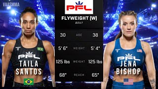 TAILA SANTOS VS JENA BISHOP FULL FIGHT PFL 4 [upl. by Rivalee]