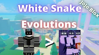 Jojo Blox  WHITESNAKE EVOLUTIONS  SHOWCASE [upl. by Umberto]