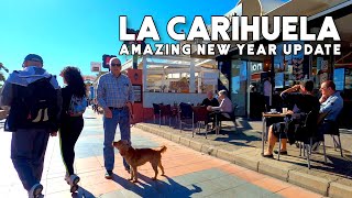 La Carihuela Torremolinos Spain Amazing New Year Update January 2022 Costa del Sol  Málaga 4K [upl. by Valenza758]