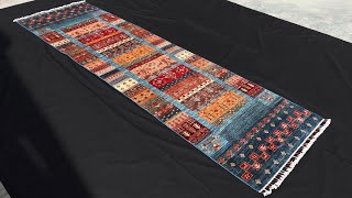 10ft Gabbeh Runner Rug  A Timeless Piece from Maymana Afghanistan [upl. by Weldon143]