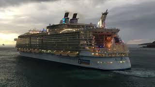 Ship Horn battle Allure of the Seas vs Regal Princess Love Boat Theme [upl. by Sower]