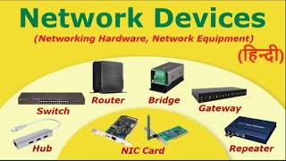 Computer Network Devices in Hindi [upl. by Tiebout]