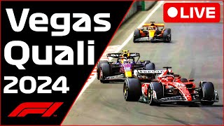 🔴F1 LIVE  Las Vegas GP QUALI  Commentary  Live Timing [upl. by Cantu]