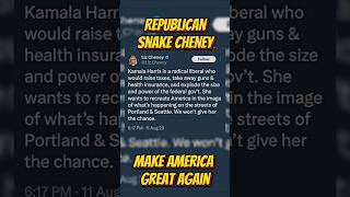 NEVER Trust these NeoCon Snakes 🐍 Cheney Vote for Trump or We so Doomed maga [upl. by Alaek303]