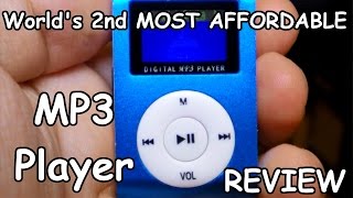 Cheapest MP3 Player with micro SD Card slot and LCD Review [upl. by Hector]